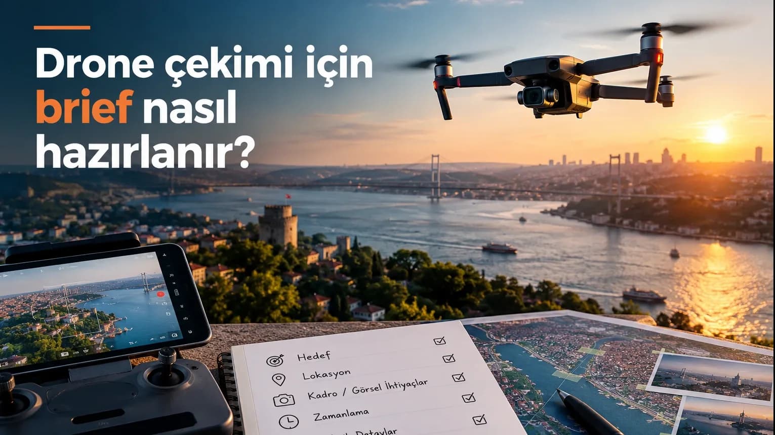 Drone çekimi için brief nasıl hazırlanır