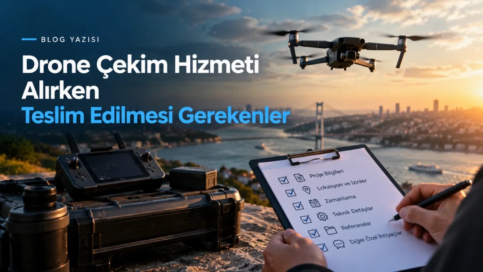 Drone çekim hizmeti alırken teslim edilmesi gerekenler