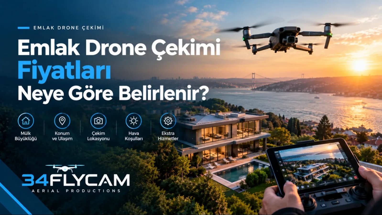 Emlak drone çekimi fiyatları neye göre belirlenir